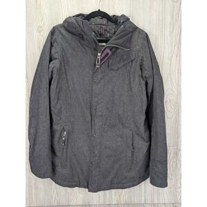 The North Face Cryptic Hyvent Ski Jacket Women Medium Gray Coat Winter Outdoor